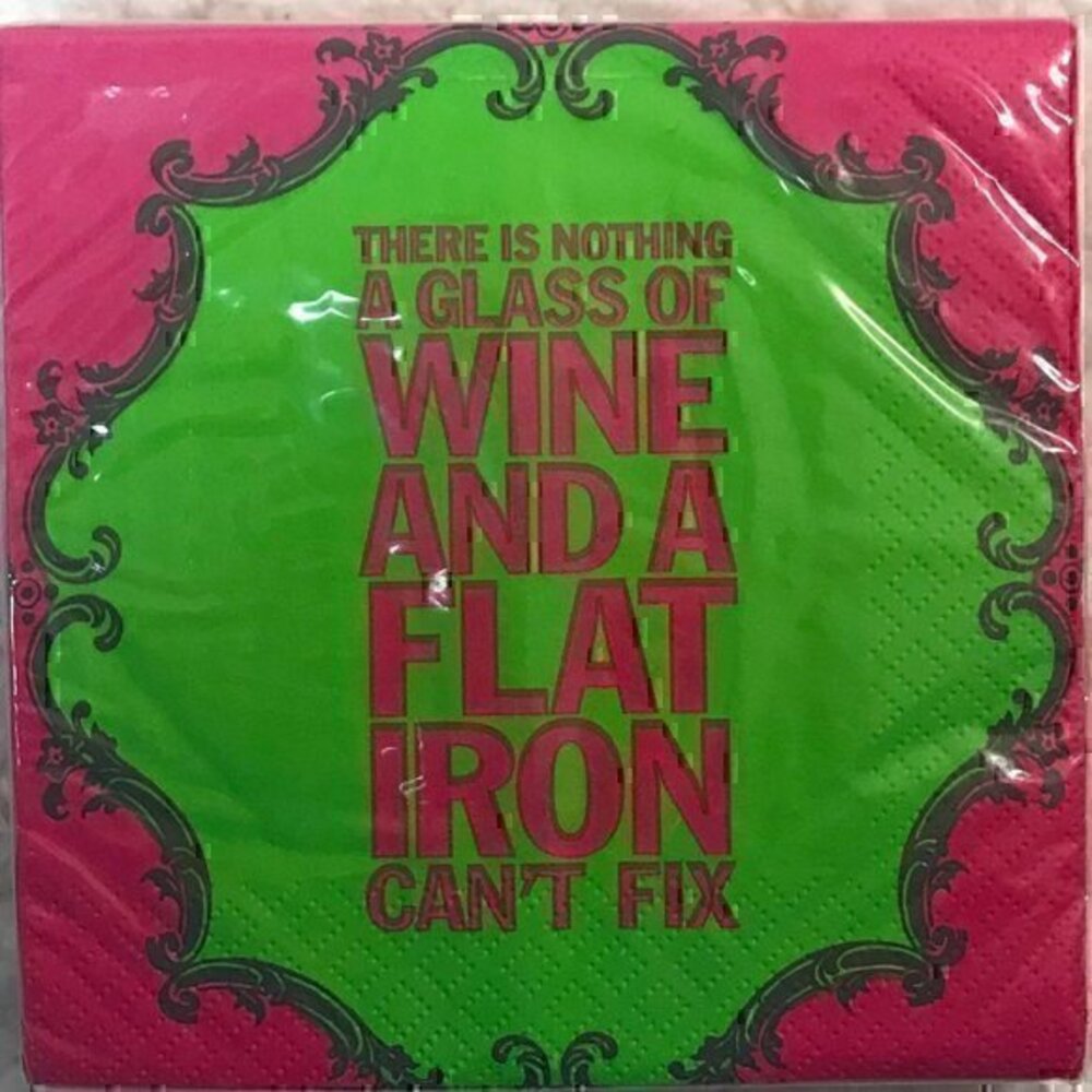 🎉 2/$10 Inviting Co. Naughty Betty "Flat Iron" Beverage Napkins